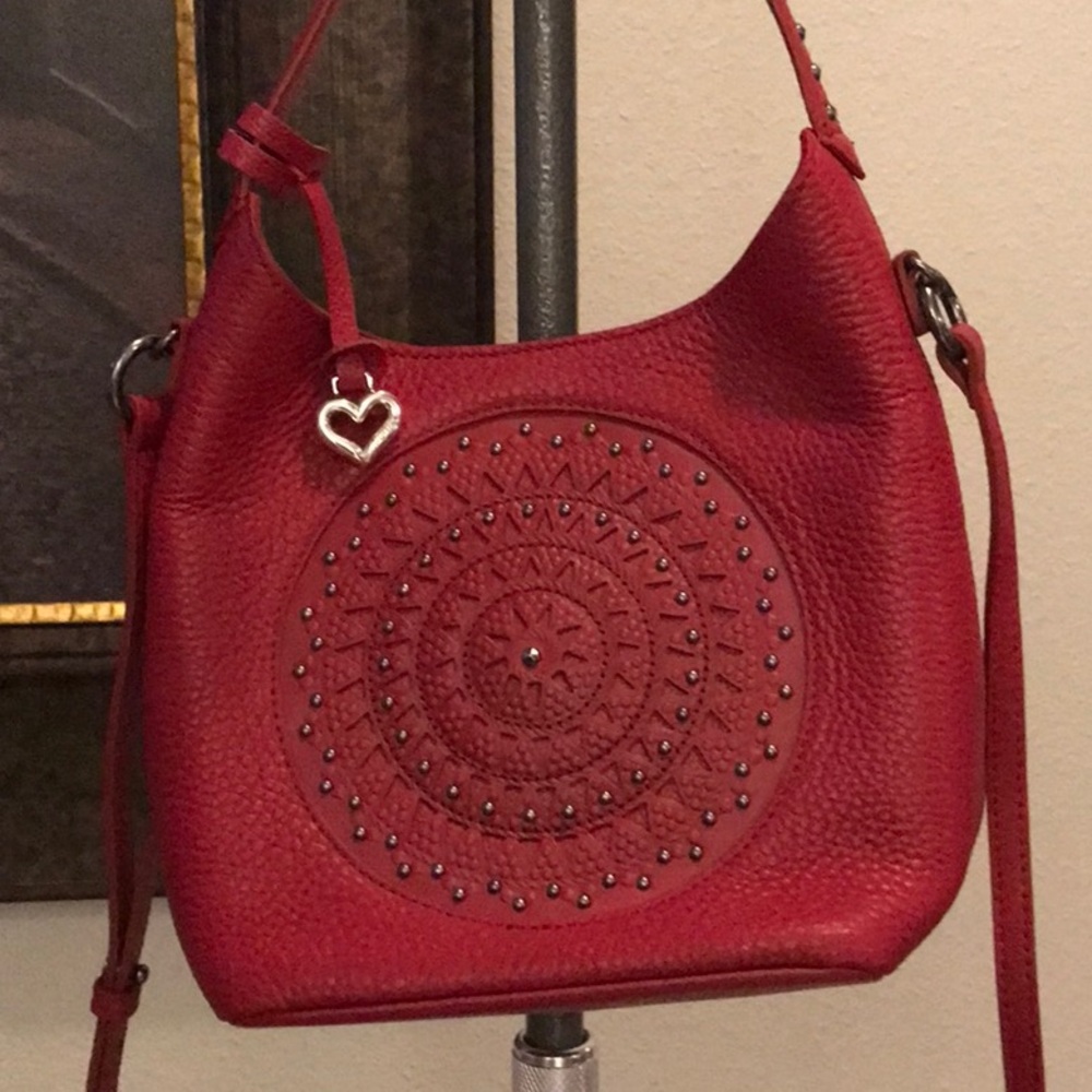 Brighton Charlette Ferrara Eternity Red Crossbody Bag Orig $365 EUC - Picture 3 of 16